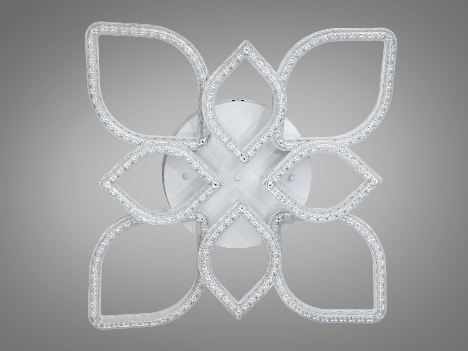 Потолочний світильник у формі квітки з LED світлодіодами білий сучасний дизайн