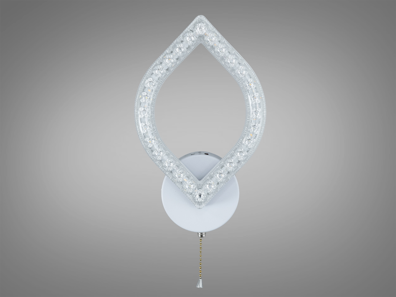 Настінний LED бра Diasha біле 17 Вт з регулюванням кольорової температури CCT — комфортне кероване світло для спальні, вітальні та коридору.