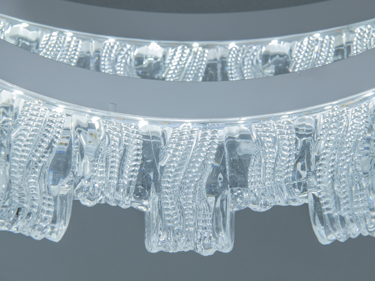 Світлодіодна стельова люстра кільця Diasha біла 55 Вт акрил для 9-10 м²