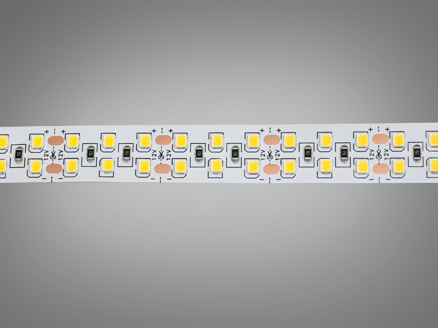 LED стрічка 12В, 240 діодів на метр, 15мм, нейтральний