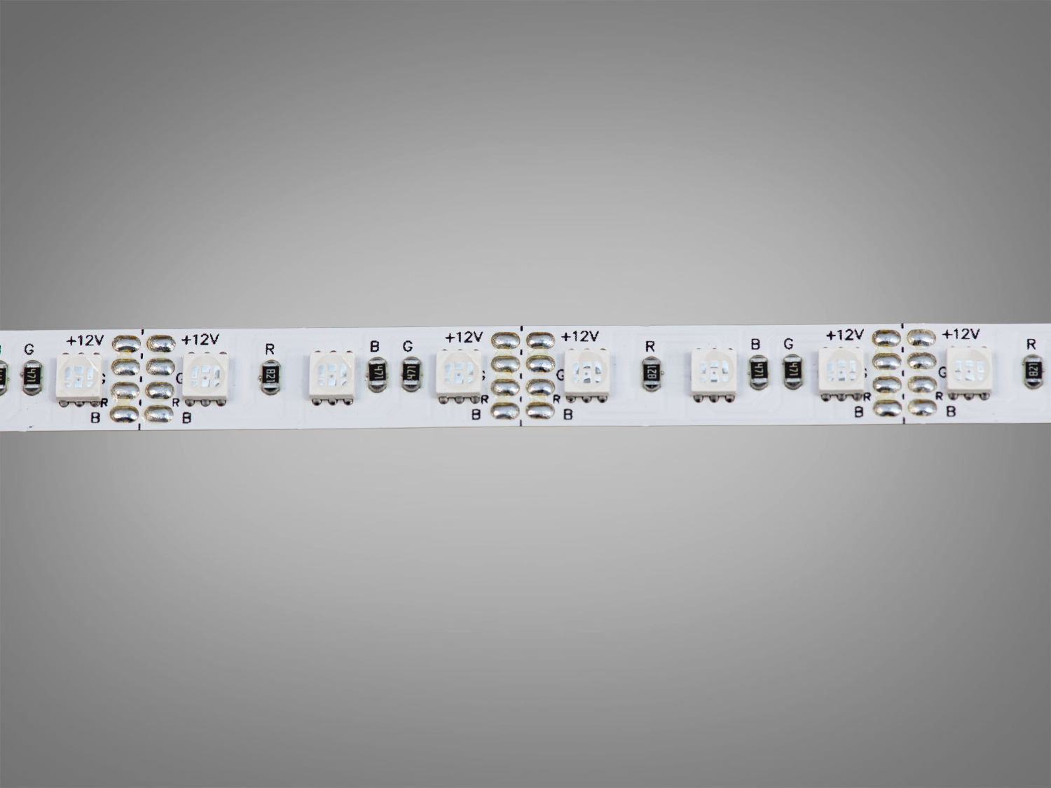 LED стрічка 12В, 108 діодів на метр, 8мм, RGB