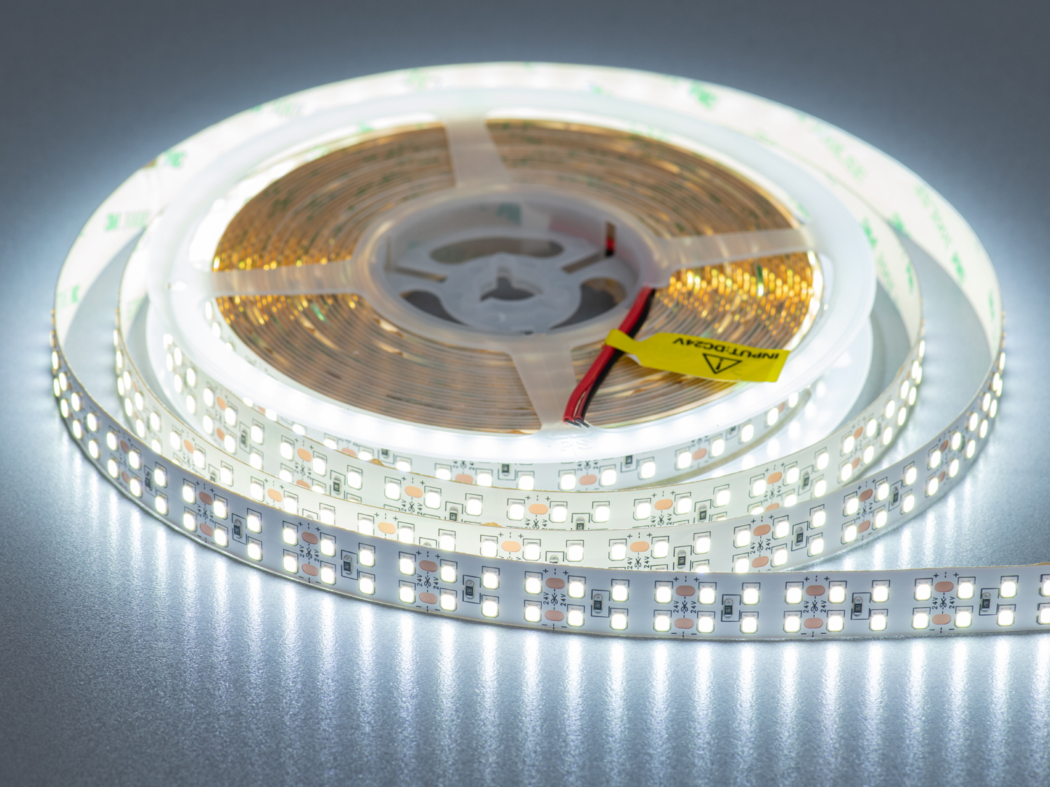 LED стрічка 24в, 240 діодів на метр, 15мм, холодний