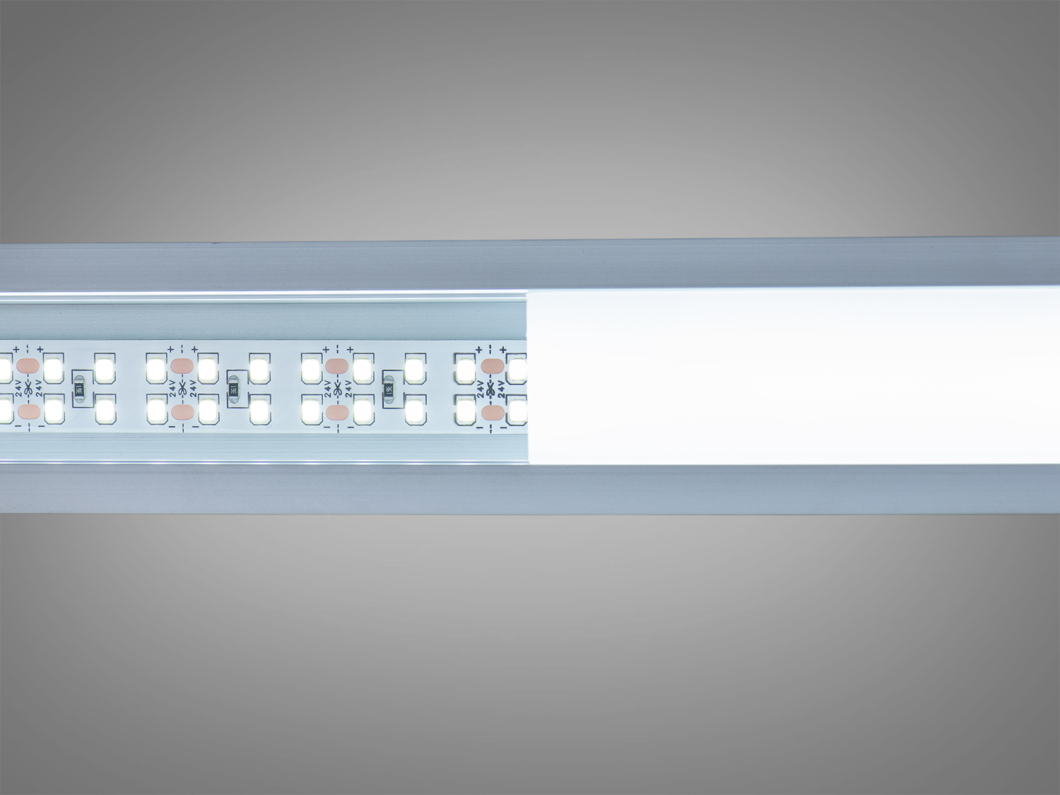 LED стрічка 24в, 240 діодів на метр, 15мм, холодний