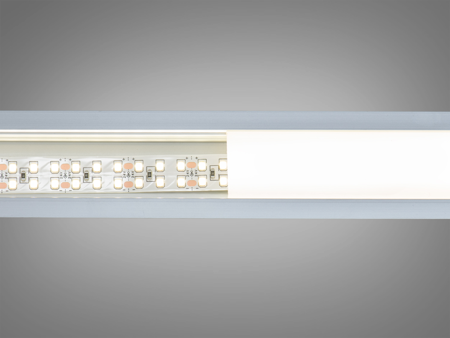 LED стрічка 24в, 240 діодів на метр, 15мм, нейтральний