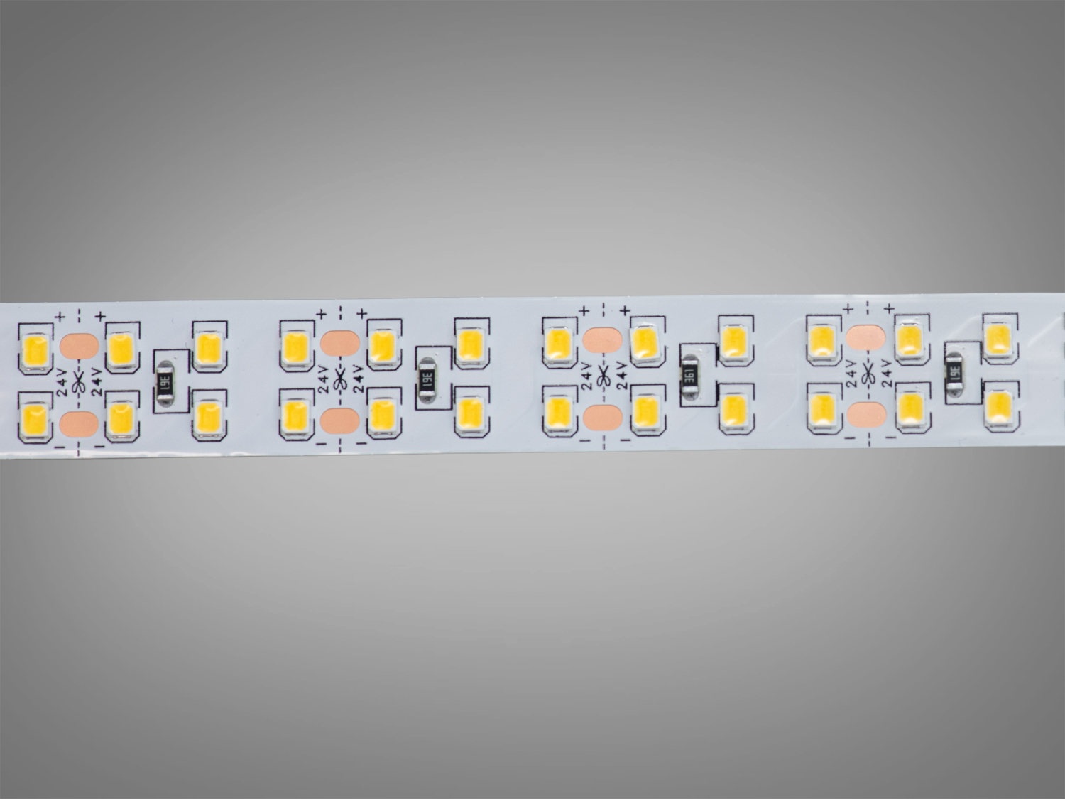 LED стрічка 24в, 240 діодів на метр, 15мм, нейтральний