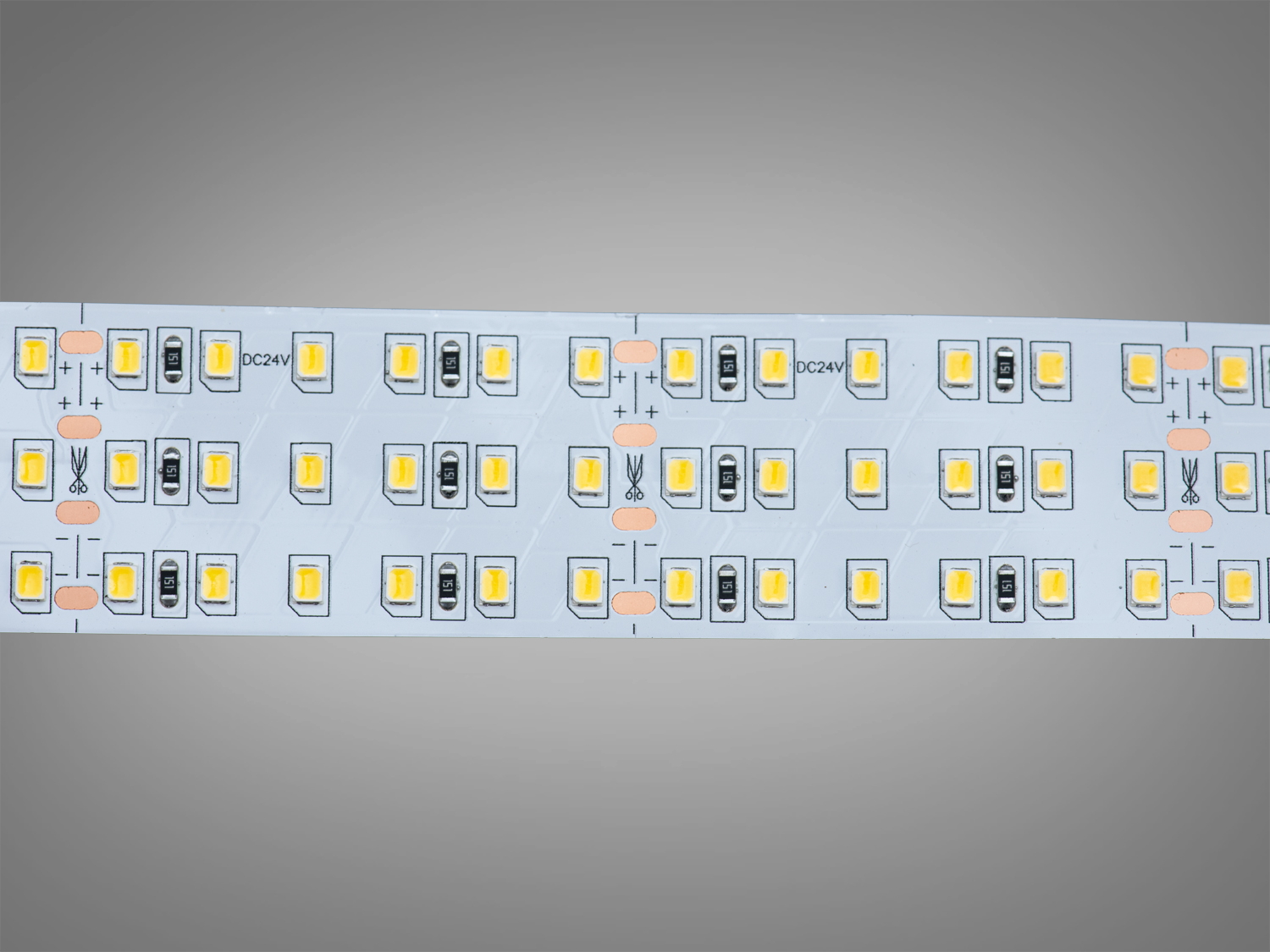 LED стрічка 24В, 360 діодів на метр, 30мм, нейтральний