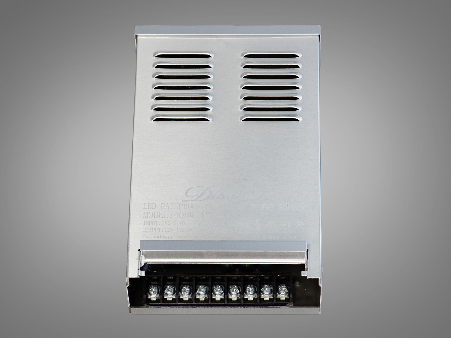Блок живлення 12В, із захистом від дощу, 400Вт, 33.3А