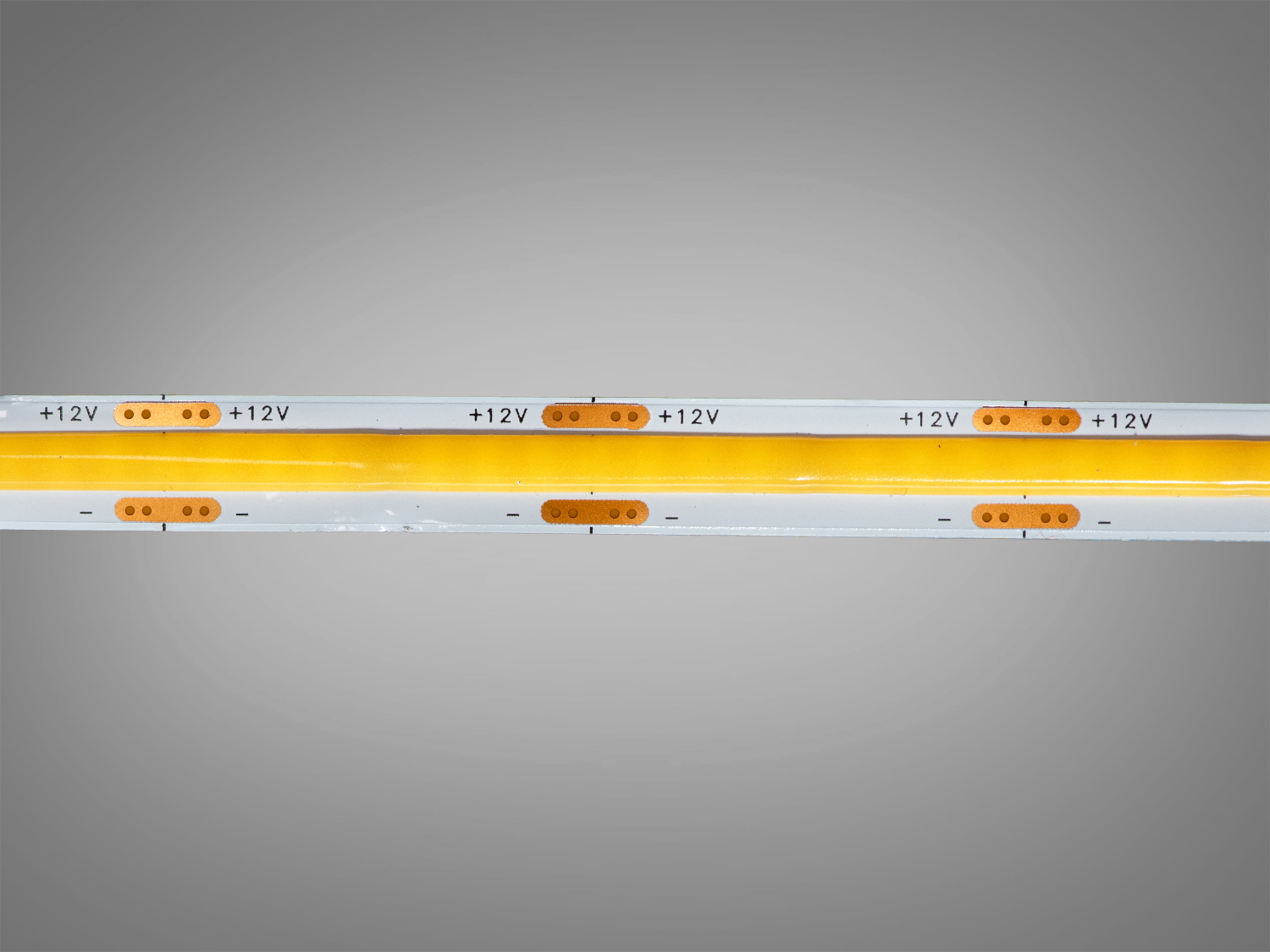 COB LED стрічка 12В, 320 діодів на метр, 8мм, теплий