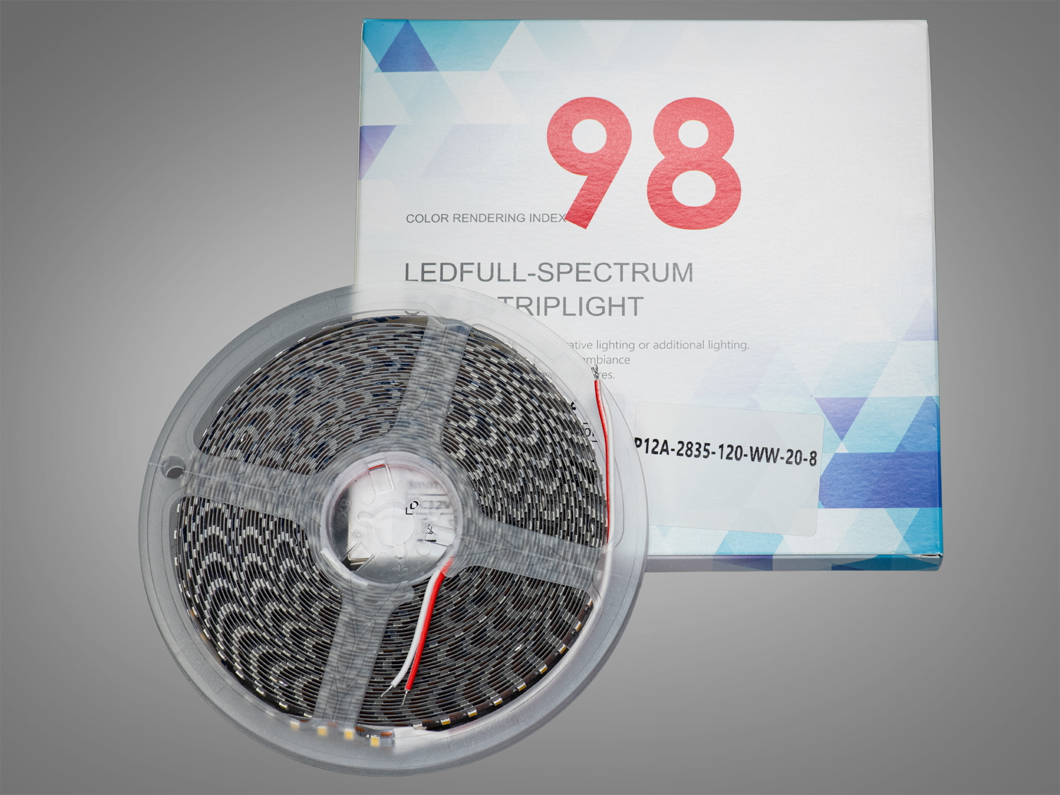 LED стрічка 12В, 120 діодів на метр, 8мм, теплий