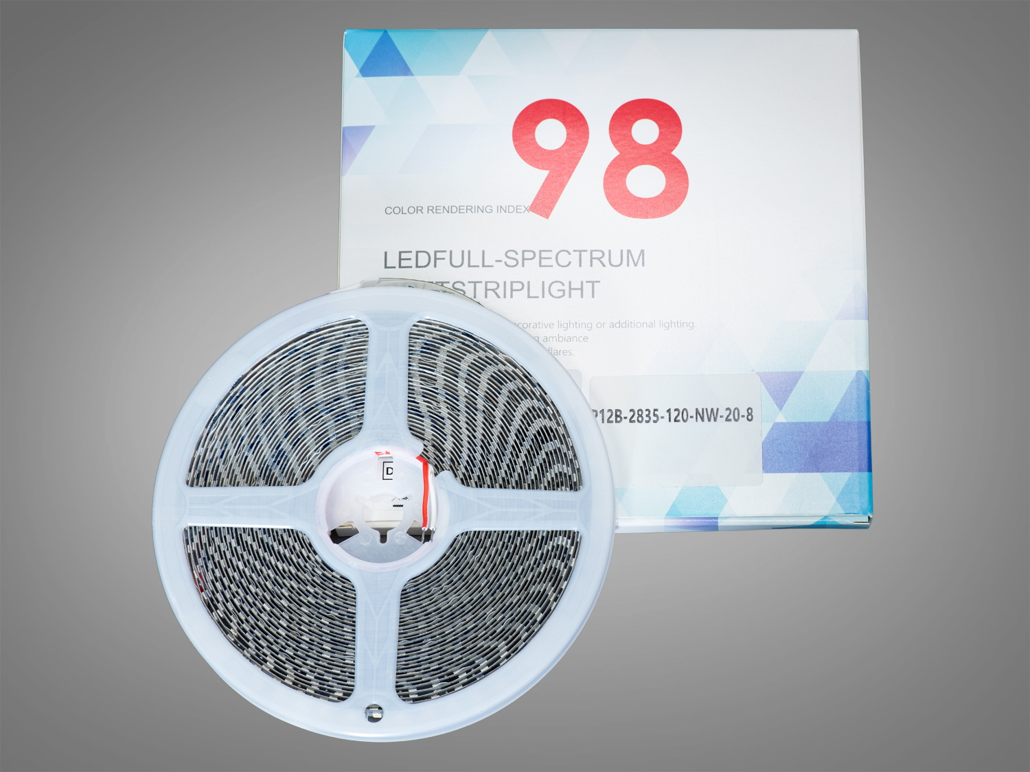 LED стрічка 12В, 120 діодів на метр, 8мм, нейтральний