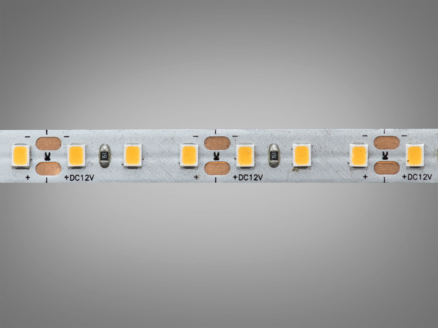 LED стрічка 12В, 120 діодів на метр, 8 мм, теплий