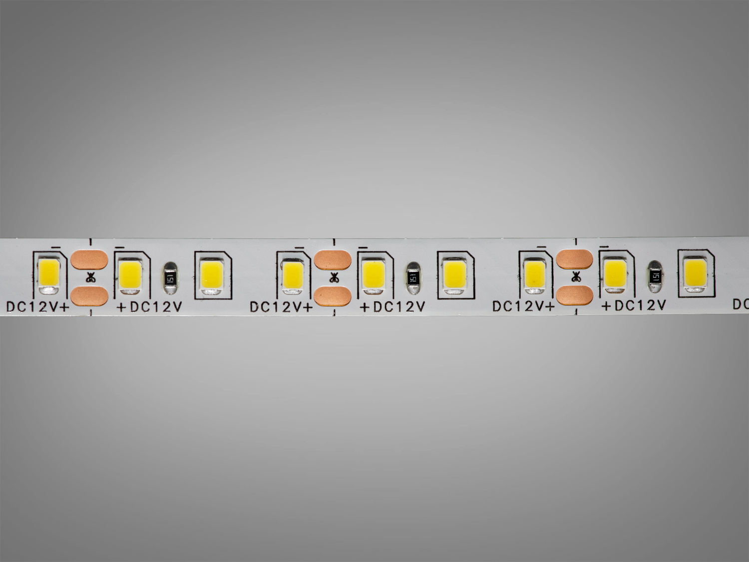 LED стрічка 12В, 120 діодів на метр, 8мм, нейтральний