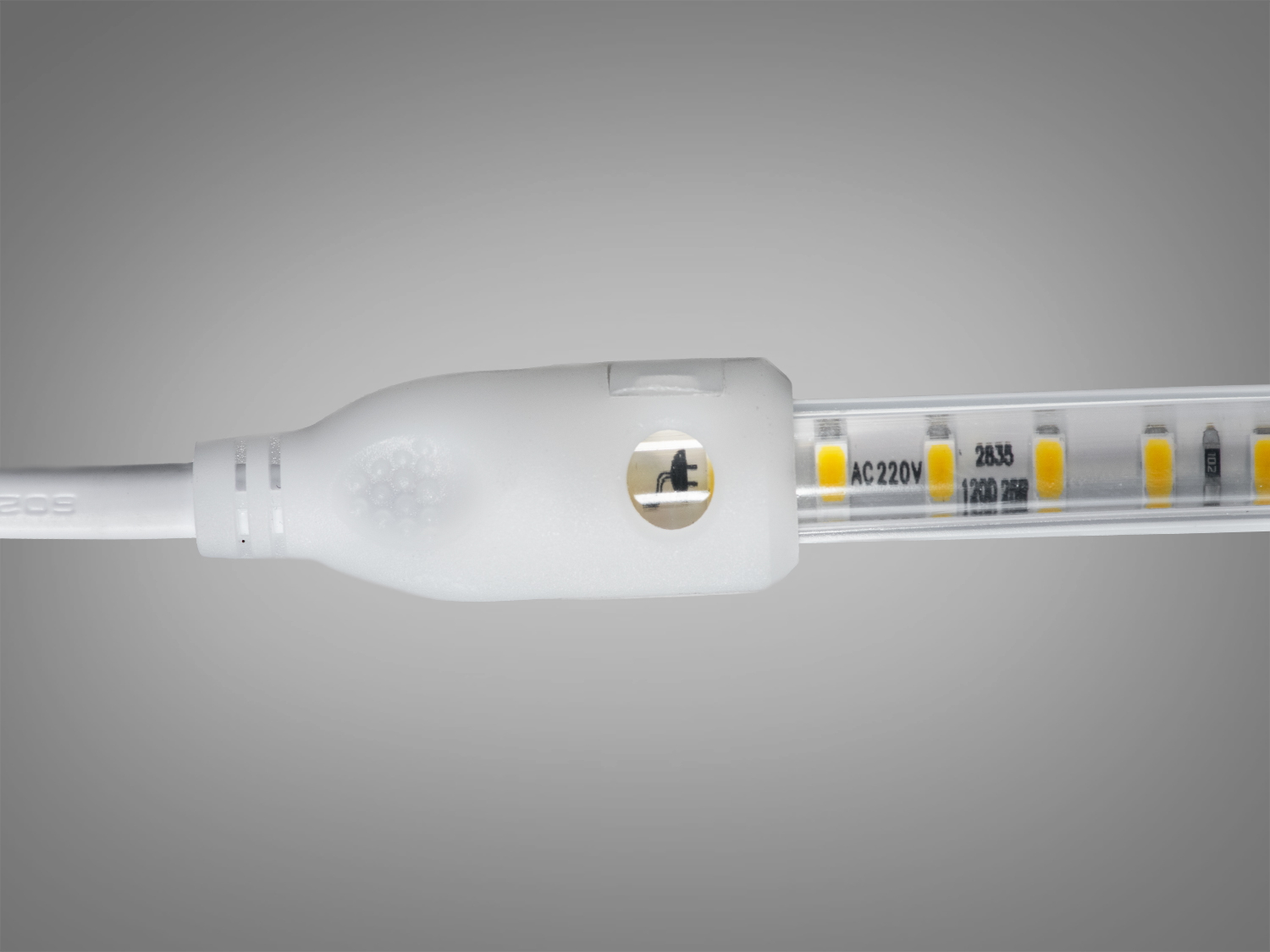 LED стрічка 220в, 120 шт/м, герметична, 10мм, нейтральний