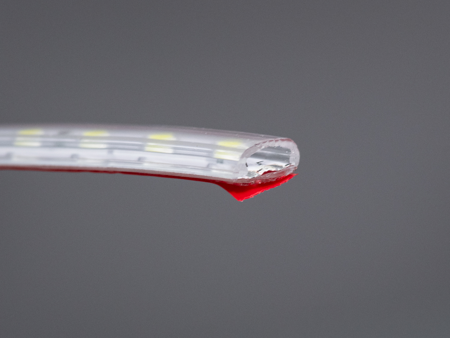 LED стрічка 220в, 120шт/м, герметична, 10мм, теплий