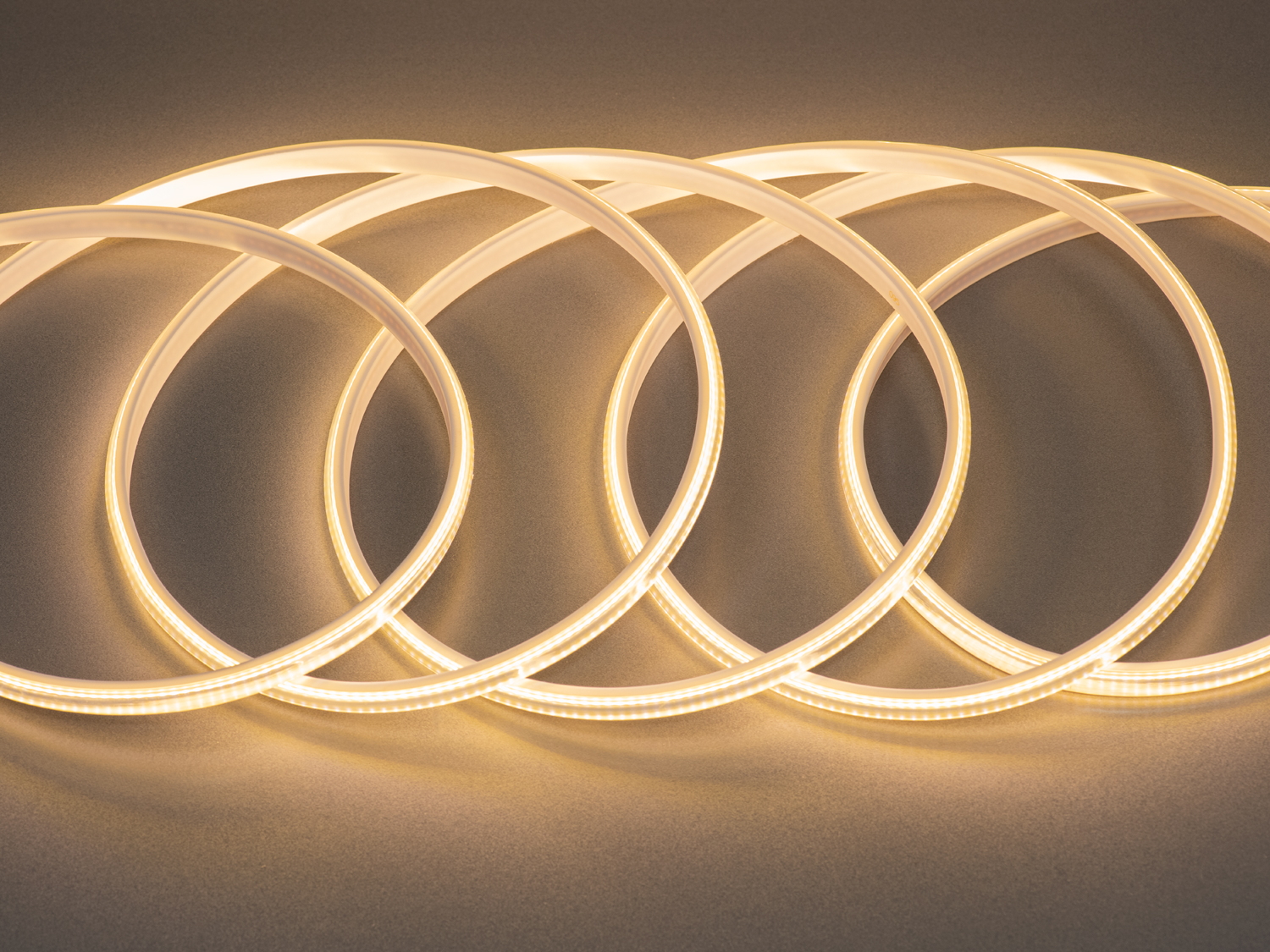 СОВ LED стрічка 220в, 288 шт/м, герметична, 10мм, теплий