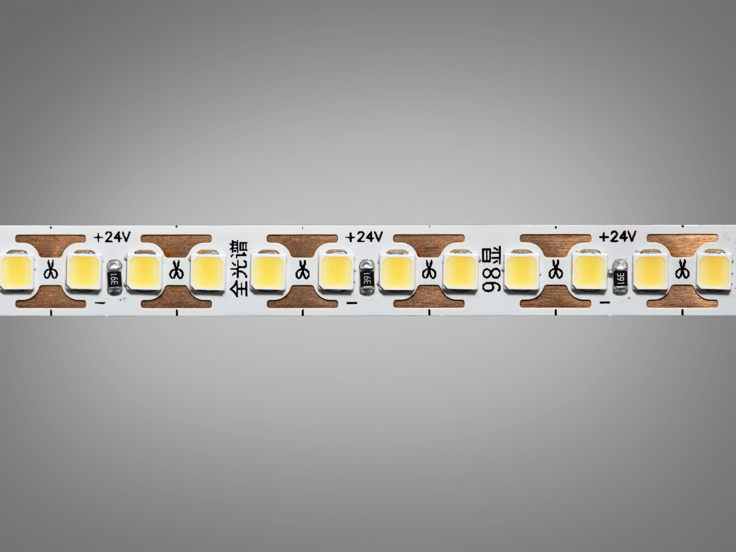 LED стрічка 24В, 180 діодів на метр, 8мм, холодний