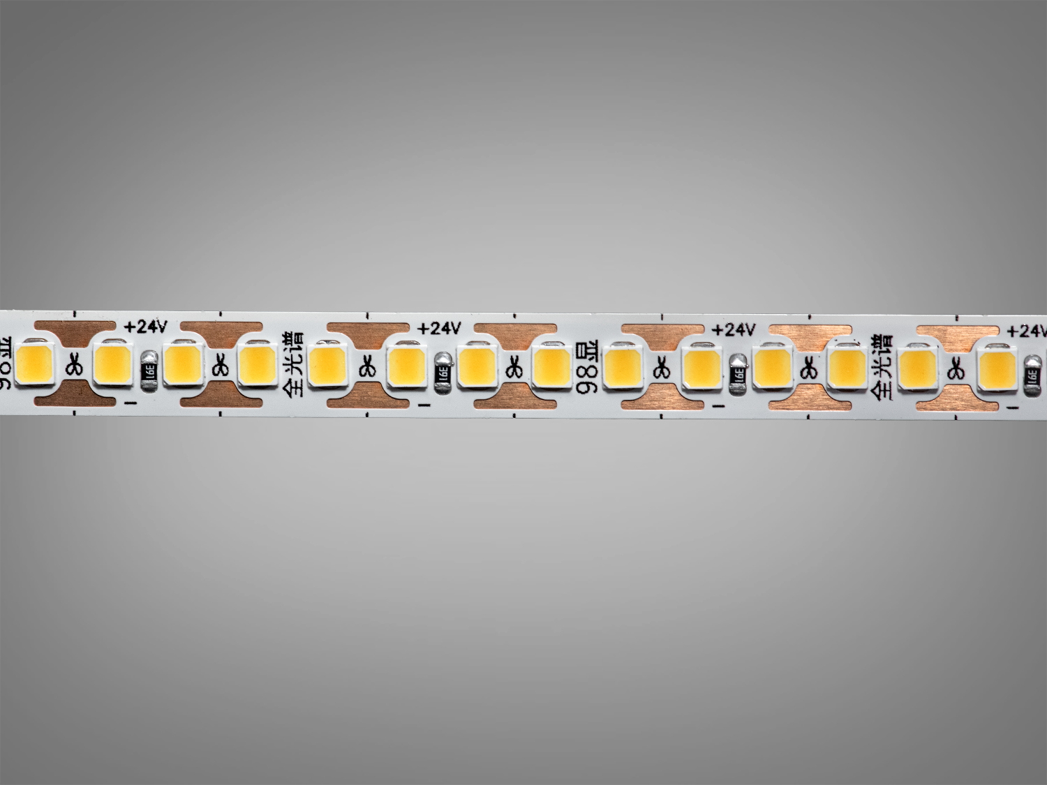 LED стрічка 24В, 180 діодів на метр, 8мм, нейтральний