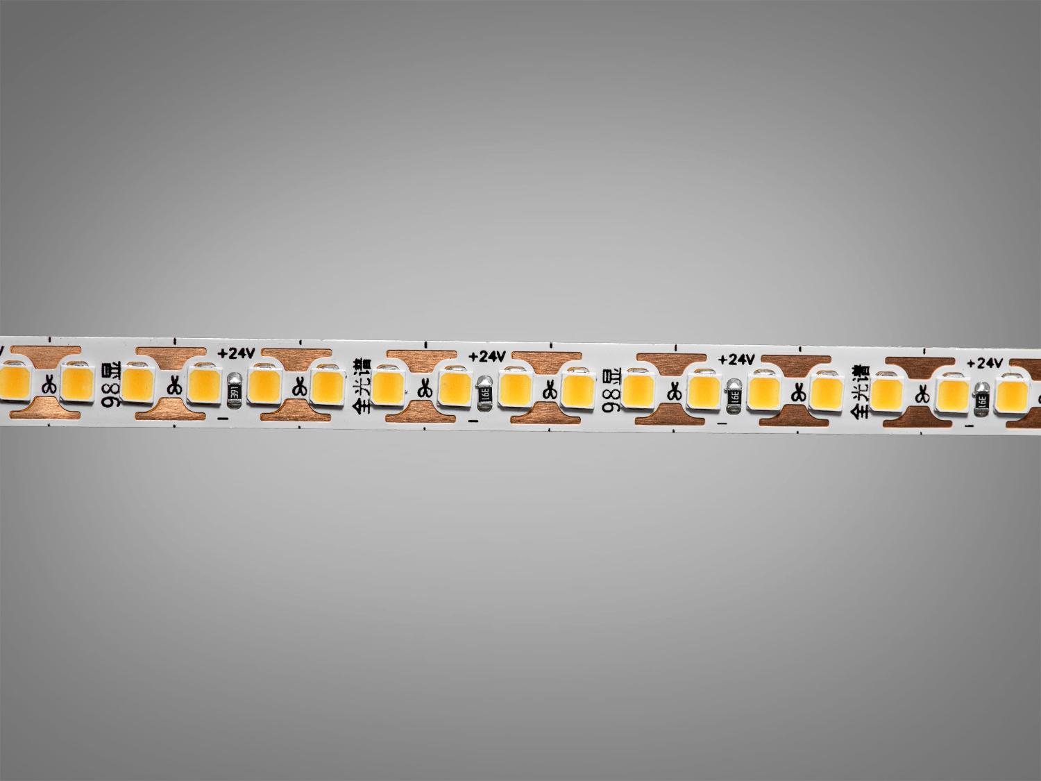 LED стрічка 24В, 180 діодів на метр, 8мм, холодний