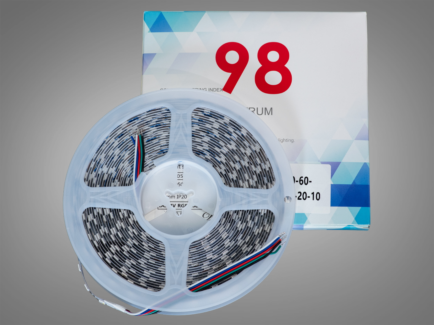 Світлодіодна стрічка 24В 60 діодів RGB+холодний білий 10мм