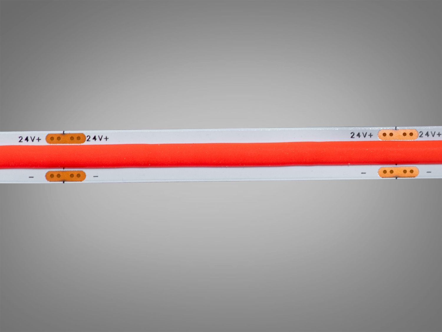 COB LED стрічка 24В, 320 діодів на метр, 8мм, червоний