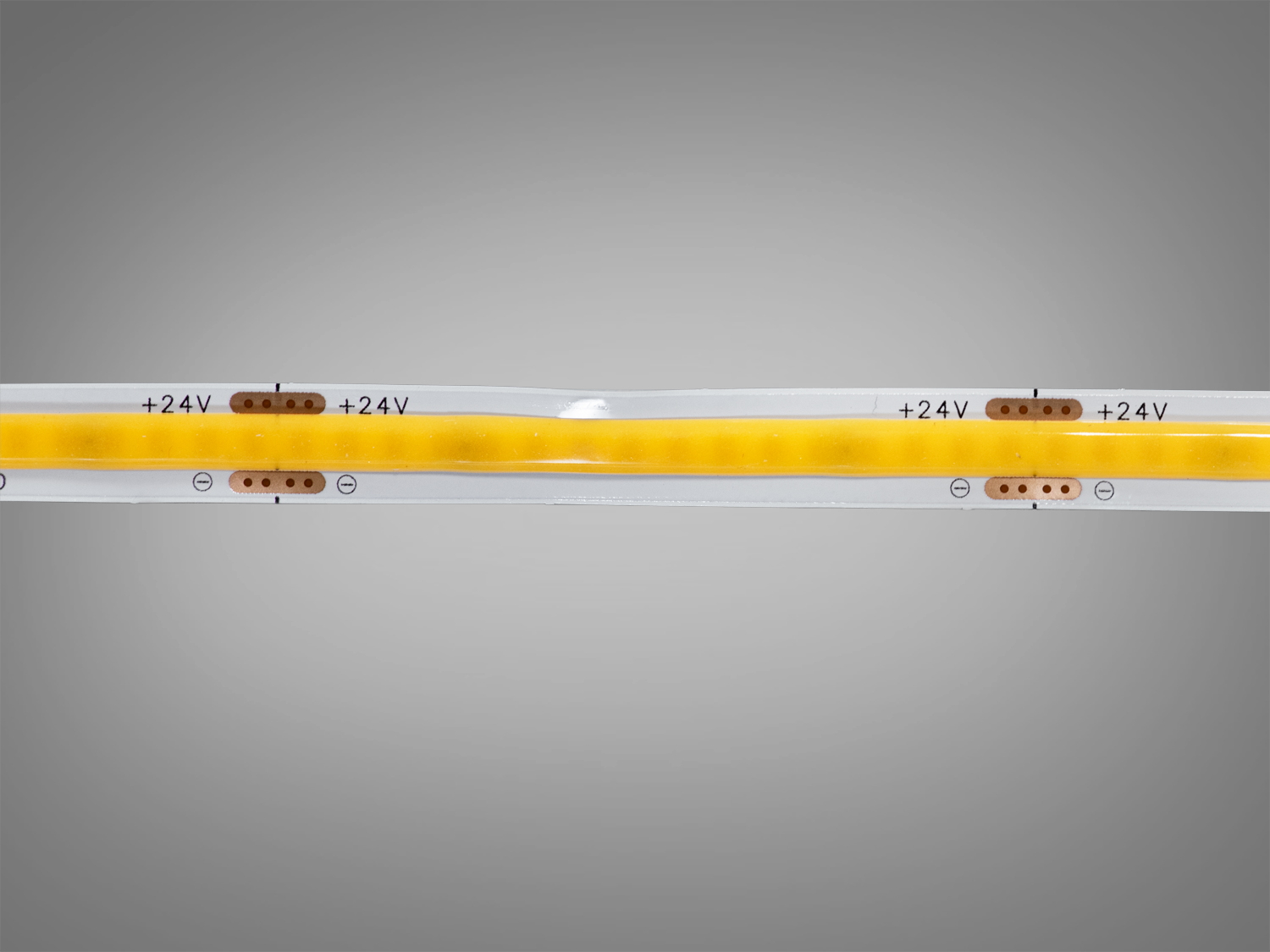 COB LED стрічка 24В, 320 діодів на метр, 8мм, теплий
