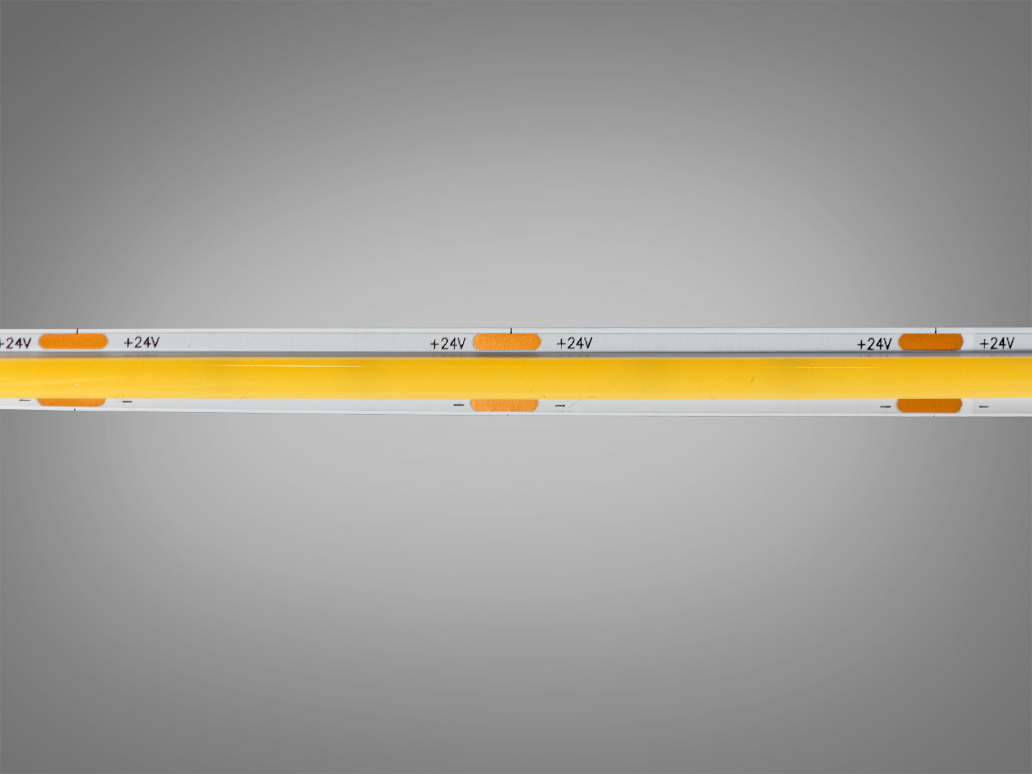 COB LED стрічка 24В, 480 діодів на метр, 8мм, теплий