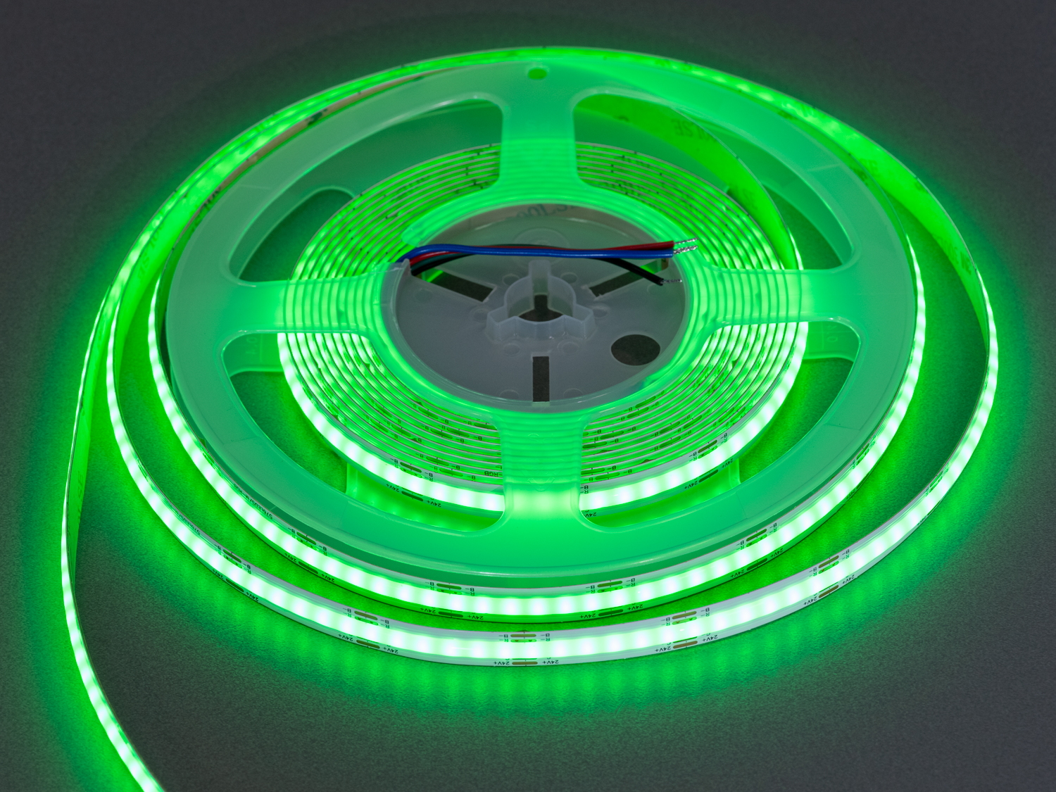 LED стрічка 24В, 840 діодів на метр, 10мм, RGB