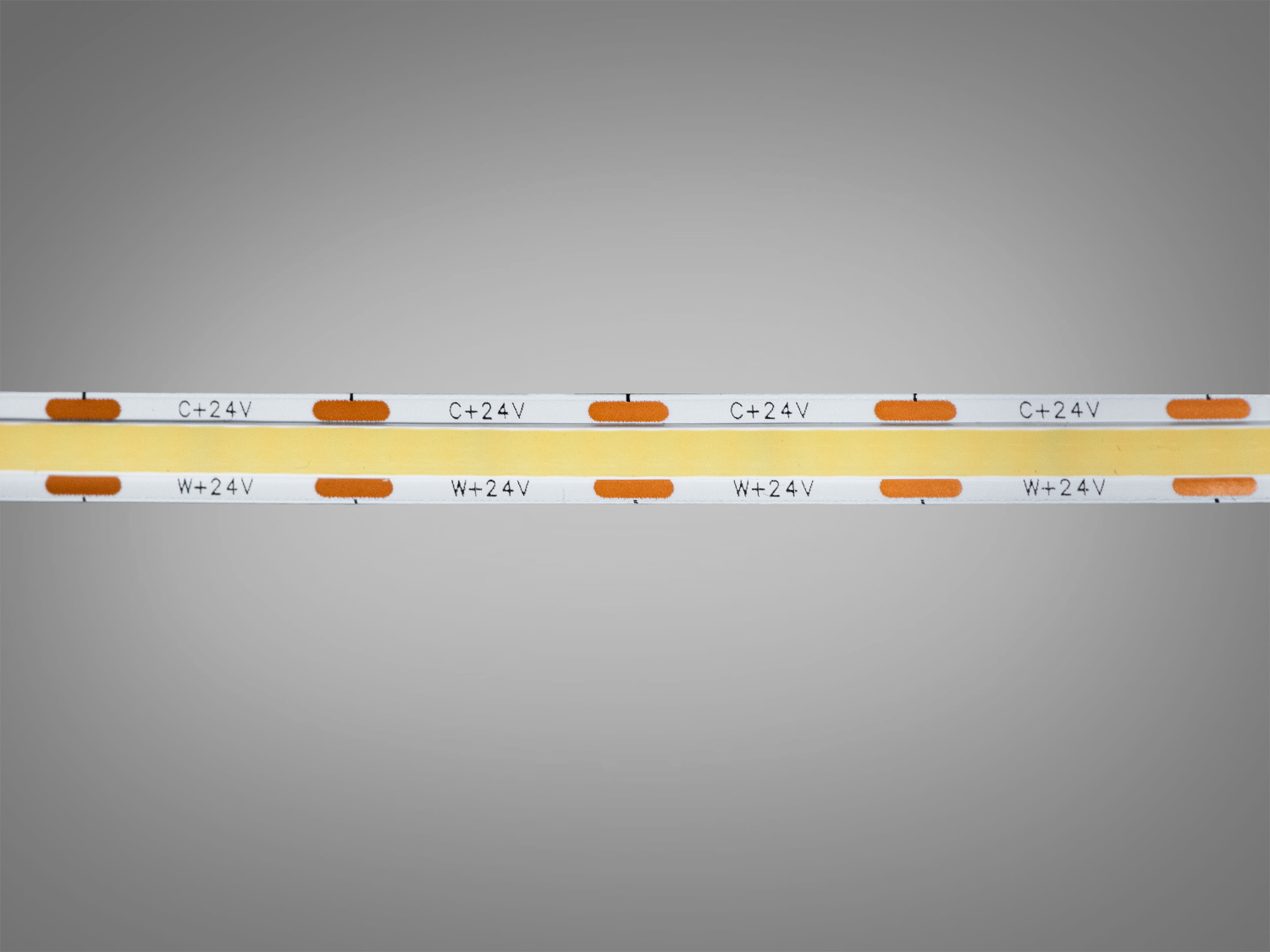 LED СОВ стрічка 24В, 624 діодів на метр, 8мм, холодний+теплий