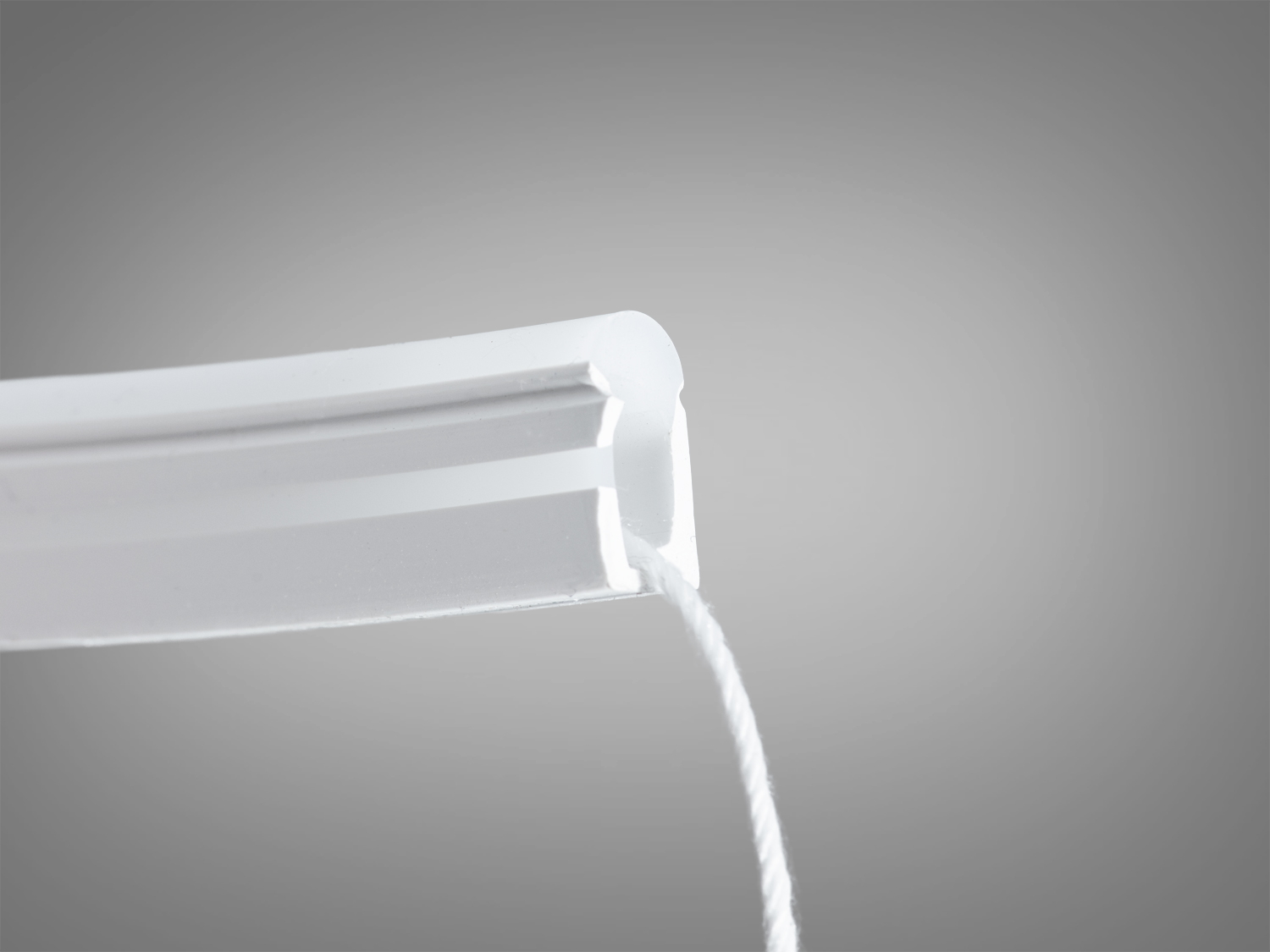 Силіконовий гнучкий профіль 0613 білий IP67 6x13мм