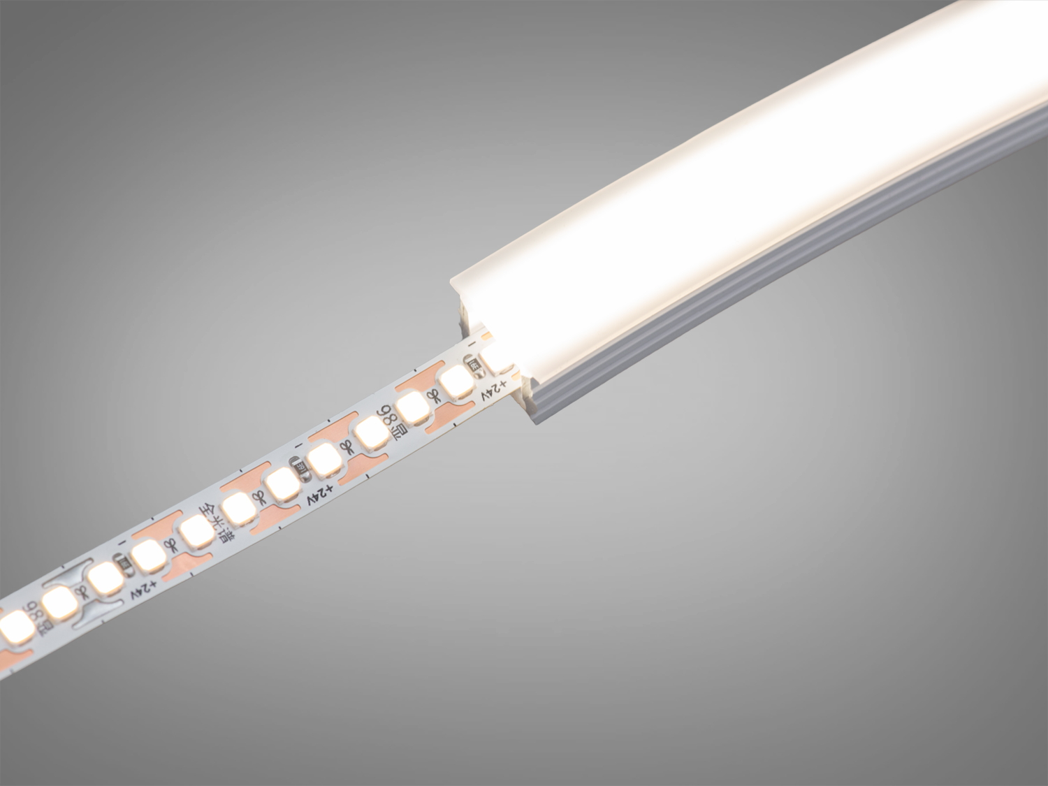 Гнучкий профіль для LED стрічки, накладний