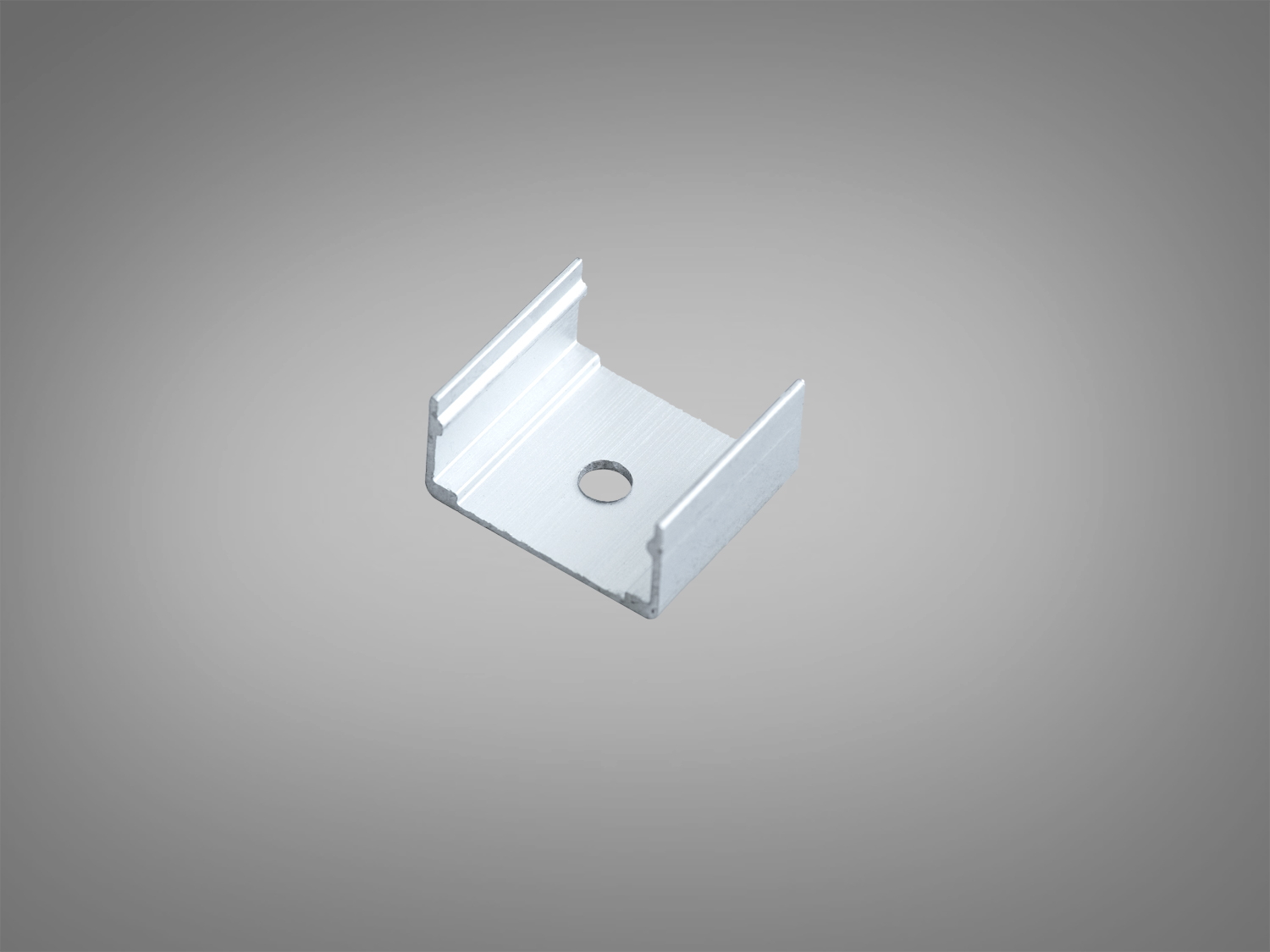 Алюмінієва кліпса для силіконового гнучкого профілю 2010. Акуратна фіксація профілю для LED стрічки на стінах, стелі та меблях.