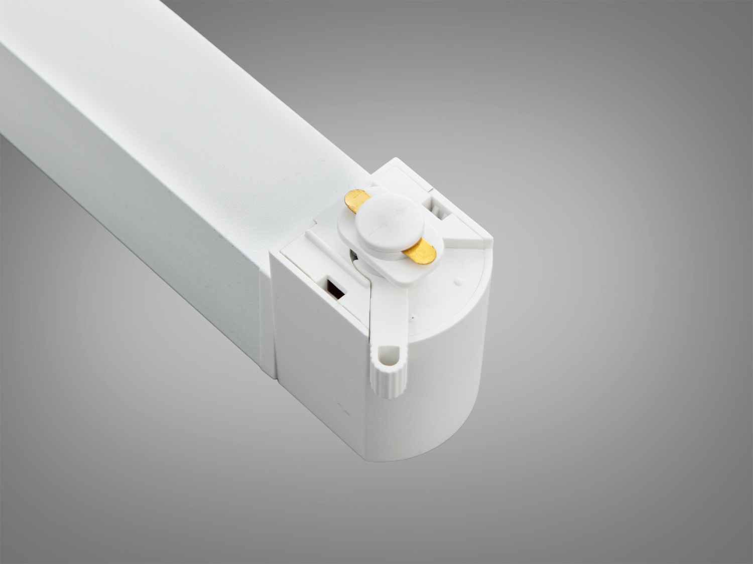 Кінцевий елемент світильника з механізмом підключення. Використовується для з’єднання в модульних системах освітлення.