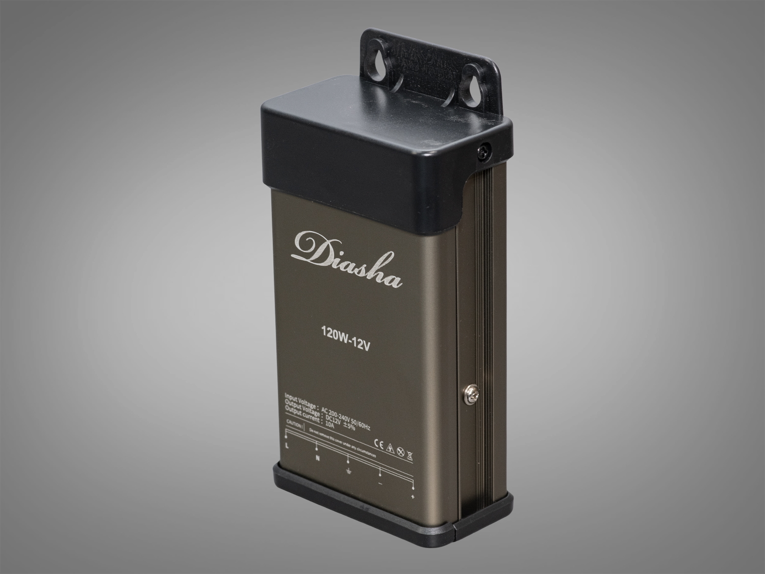 Блок живлення 12В, із захистом від дощу, 120Вт, 10А