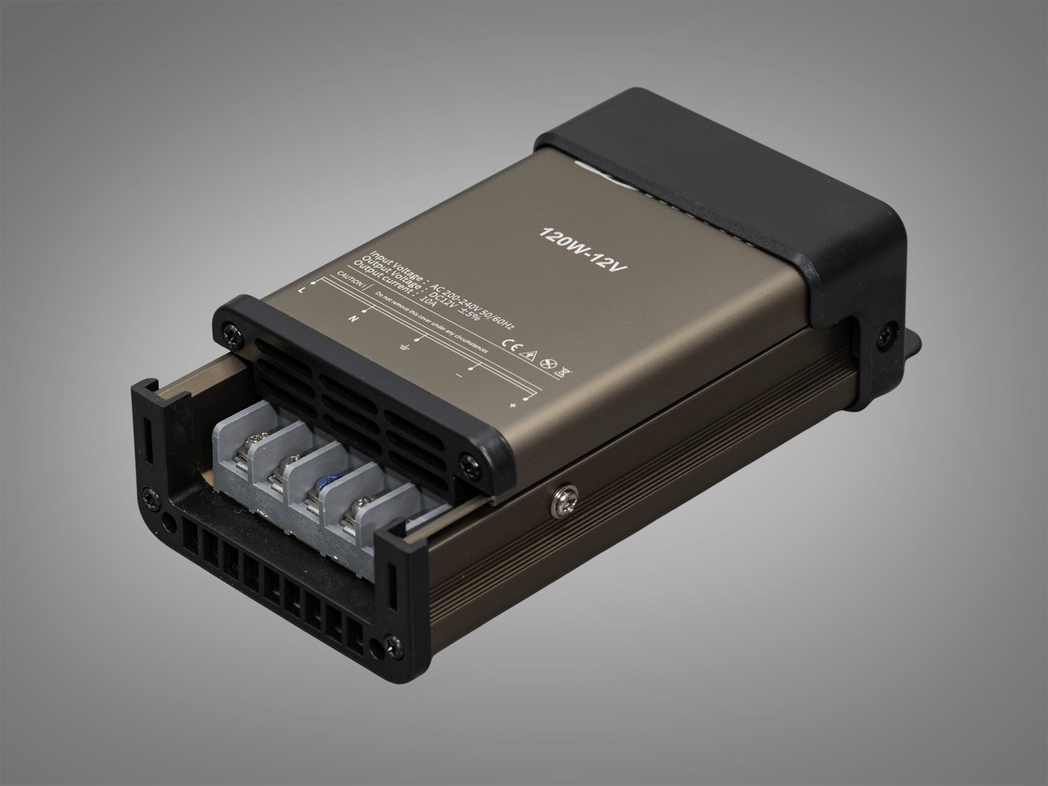 Блок живлення 12В, із захистом від дощу, 120Вт, 10А