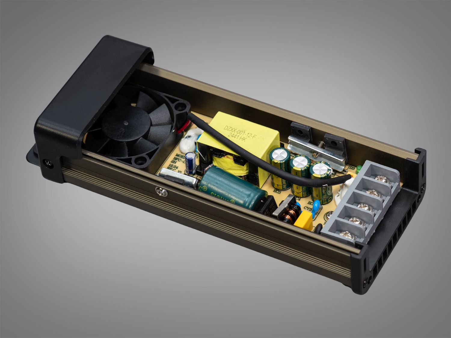 Вуличний блок живлення 12В, із захистом від дощу, 200Вт, 16.66А