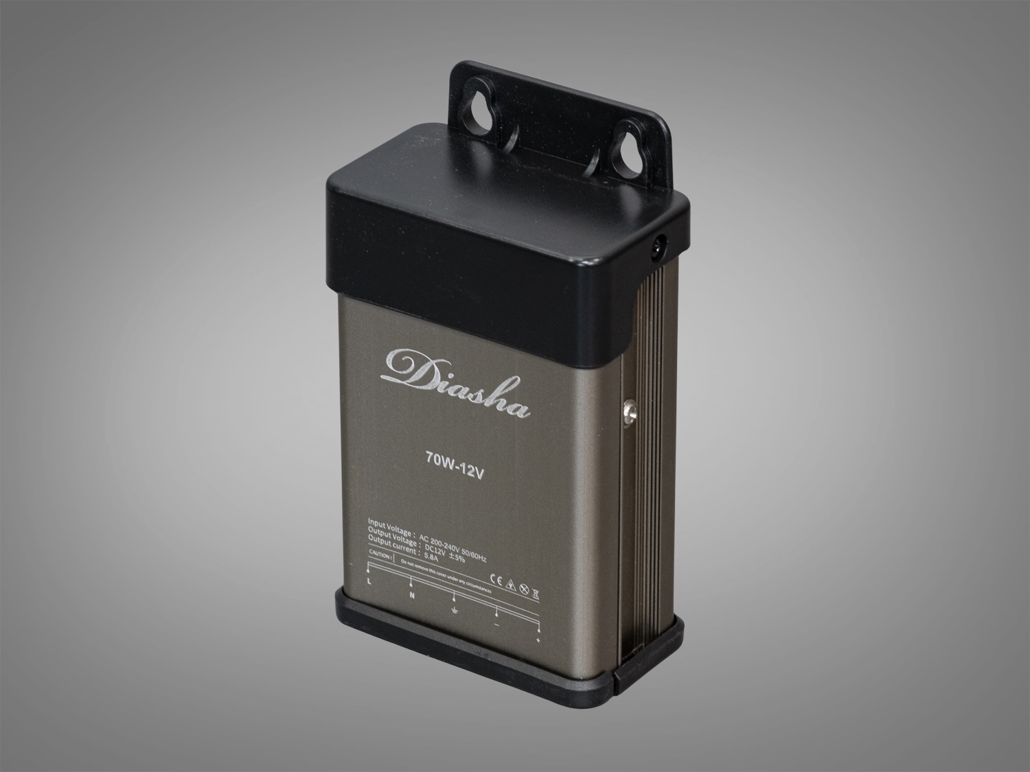 Блок живлення 12В, із захистом від дощу, 70Вт, 5,83А