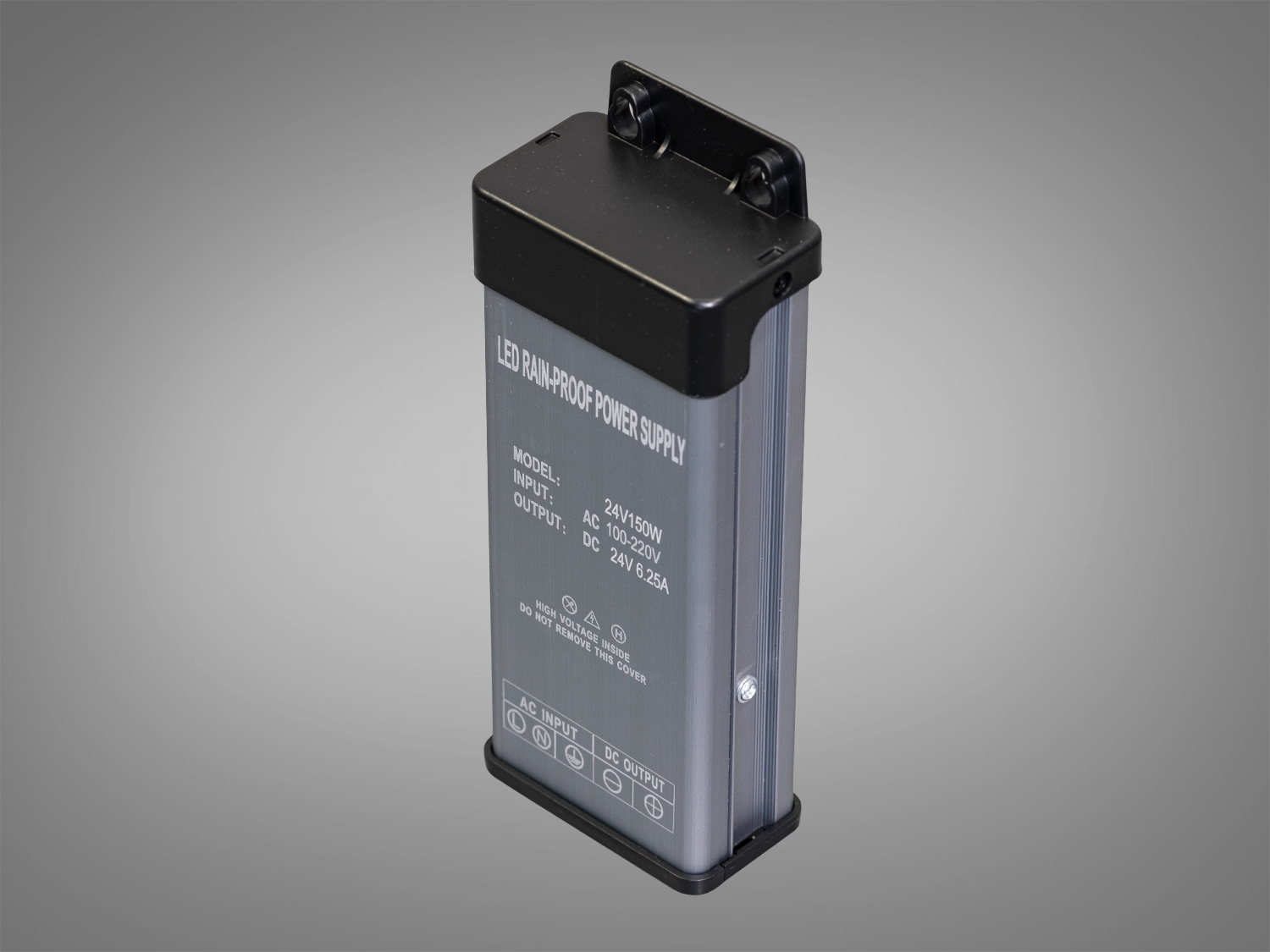 Блок живлення 24В, із захистом від дощу, 150Вт, 5А