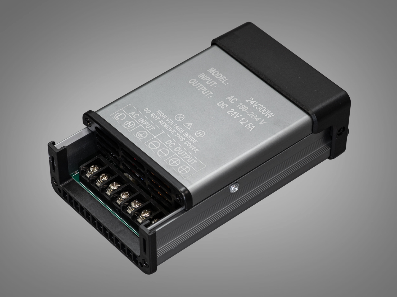 Блок живлення 24В, із захистом від дощу, 300Вт, 12.5А