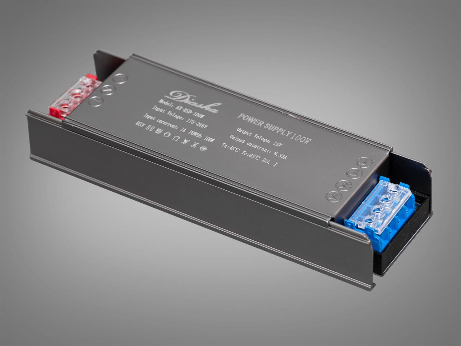 Блок живлення для LED стрічки, 12В, 100Вт, 8.33А