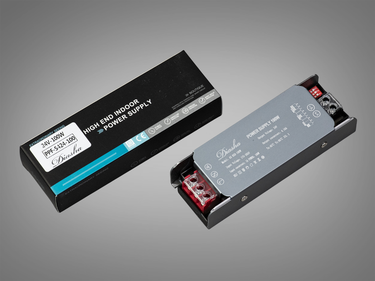 Блок живлення з плавним включенням та зміною яскравості, 24v, 100Вт, 4.1А