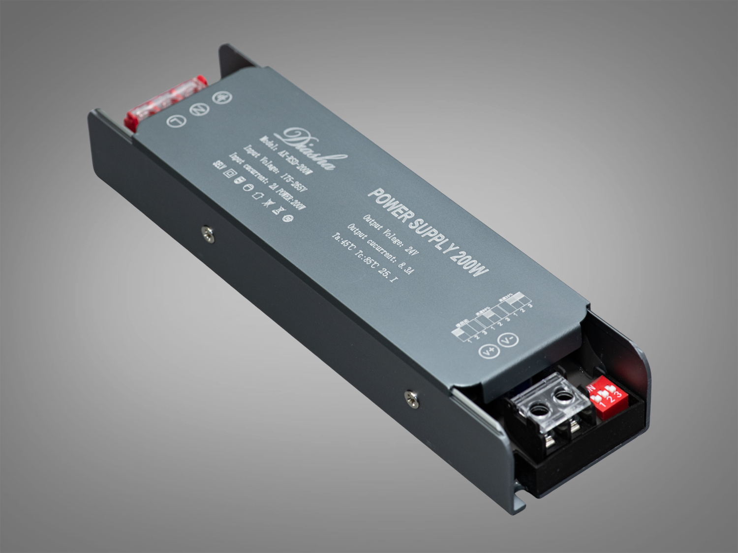 Блок живлення з плавним включенням та зміною яскравості, 24v, 200Вт, 8.33А