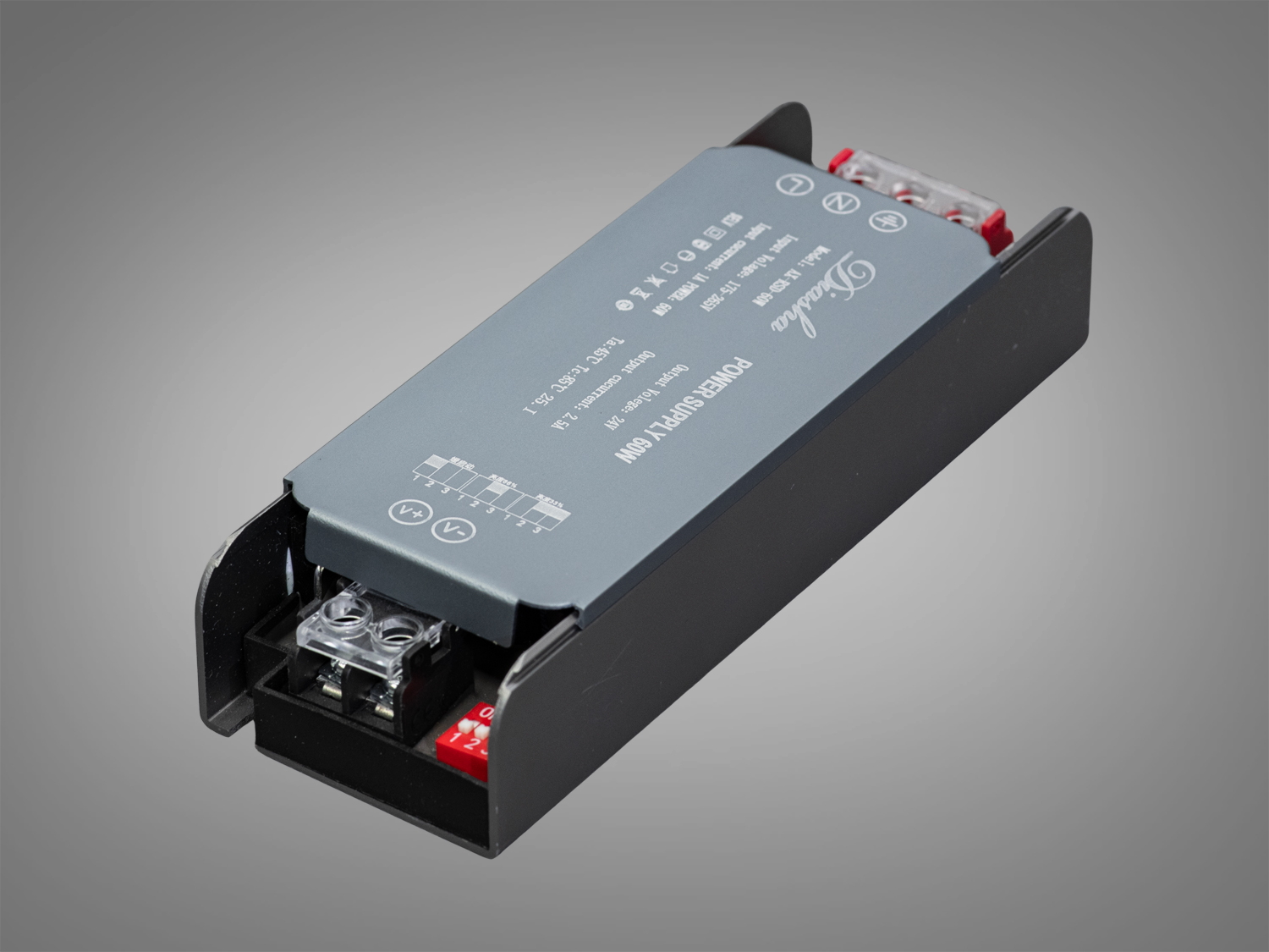 Блок живлення з плавним включенням та зміною яскравості, 24v, 60Вт, 2.5А