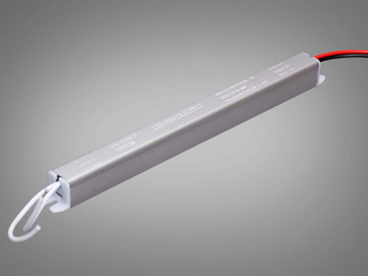 Ультратонкий блок живлення 12В, 36Вт, 3А, 