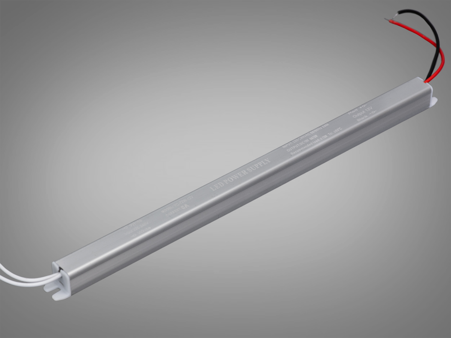 Ультратонкий блок живлення 12В, 72Вт, 6А, 