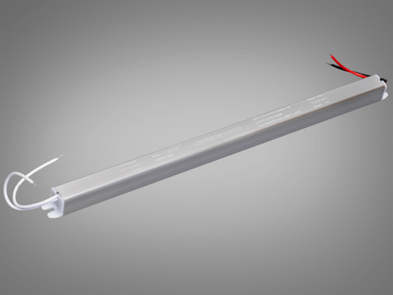 Ультратонкий блок живлення 24В, 120Вт, 5А, 