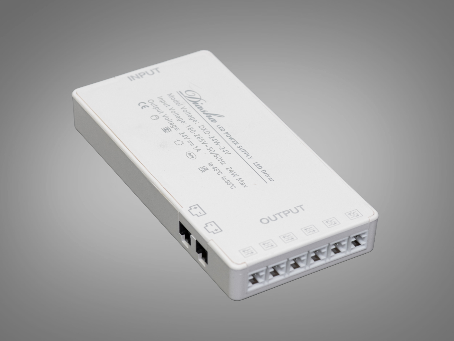 Тонкий керований блок живлення 24В, 24Вт, 1А