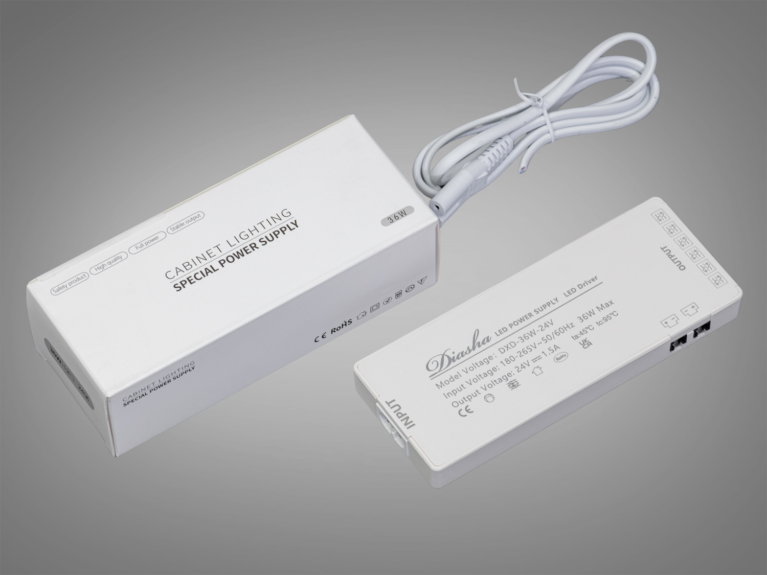 Тонкий керований блок живлення 24В, 36Вт, 1.5А