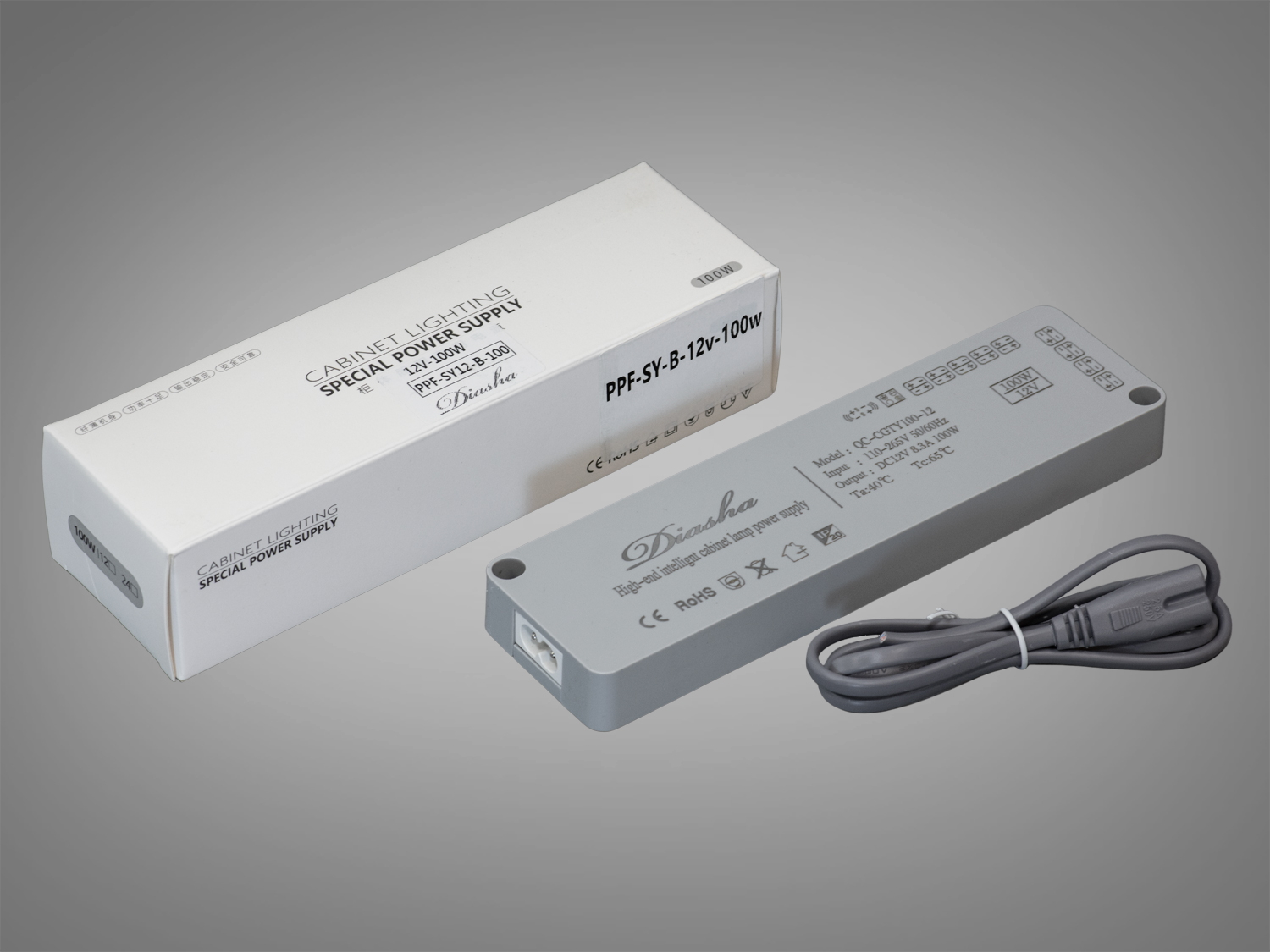 Тонкий керований блок живлення 12В, 100Вт, 8,3А