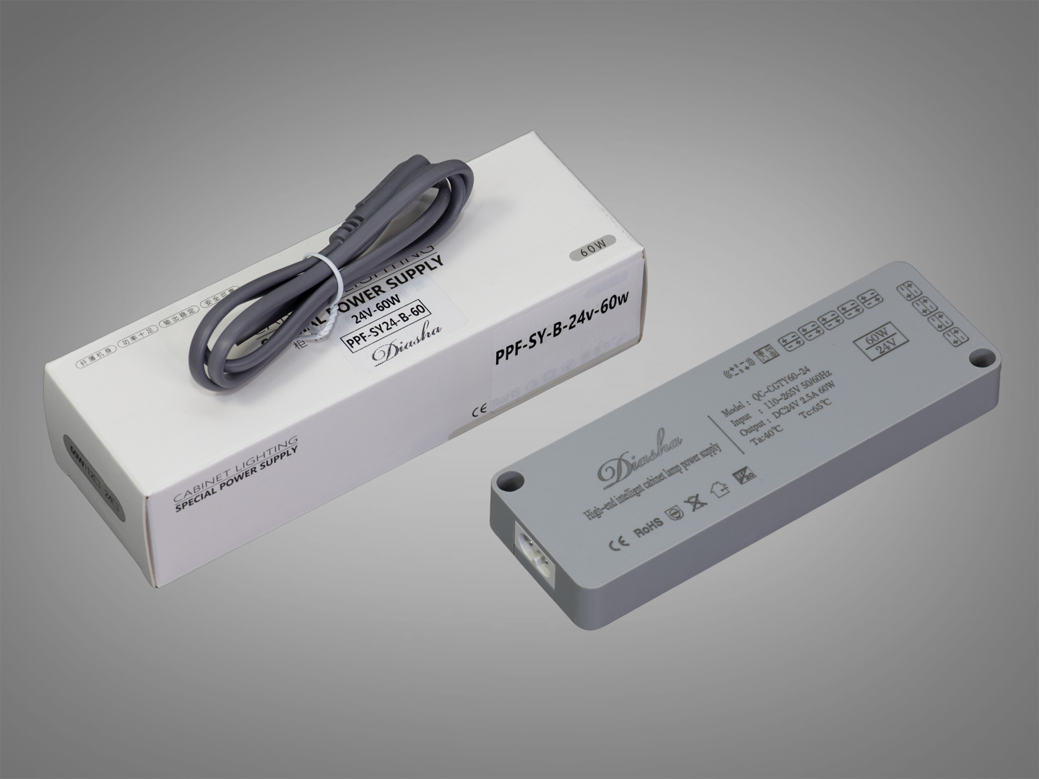 Тонкий керований блок живлення 24В, 60Вт, 2.5А