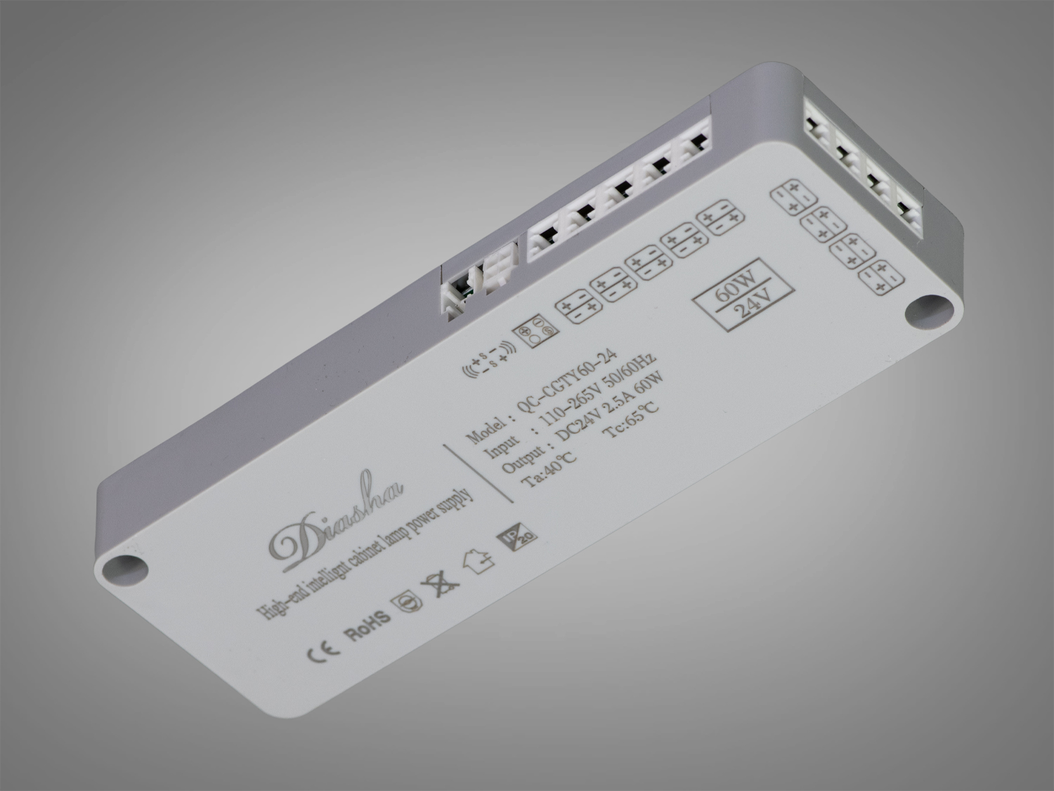 Тонкий керований блок живлення 24В, 60Вт, 2.5А